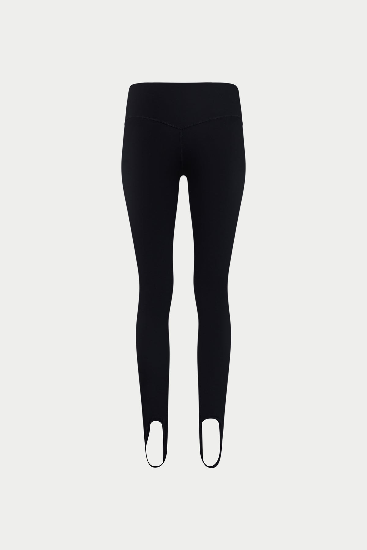 SCULPTING STRETCH STIRRUP LEGGINGS - BLACK