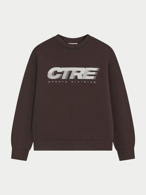 RETRO SPORT CTRE GRAPHIC CREW - BROWN