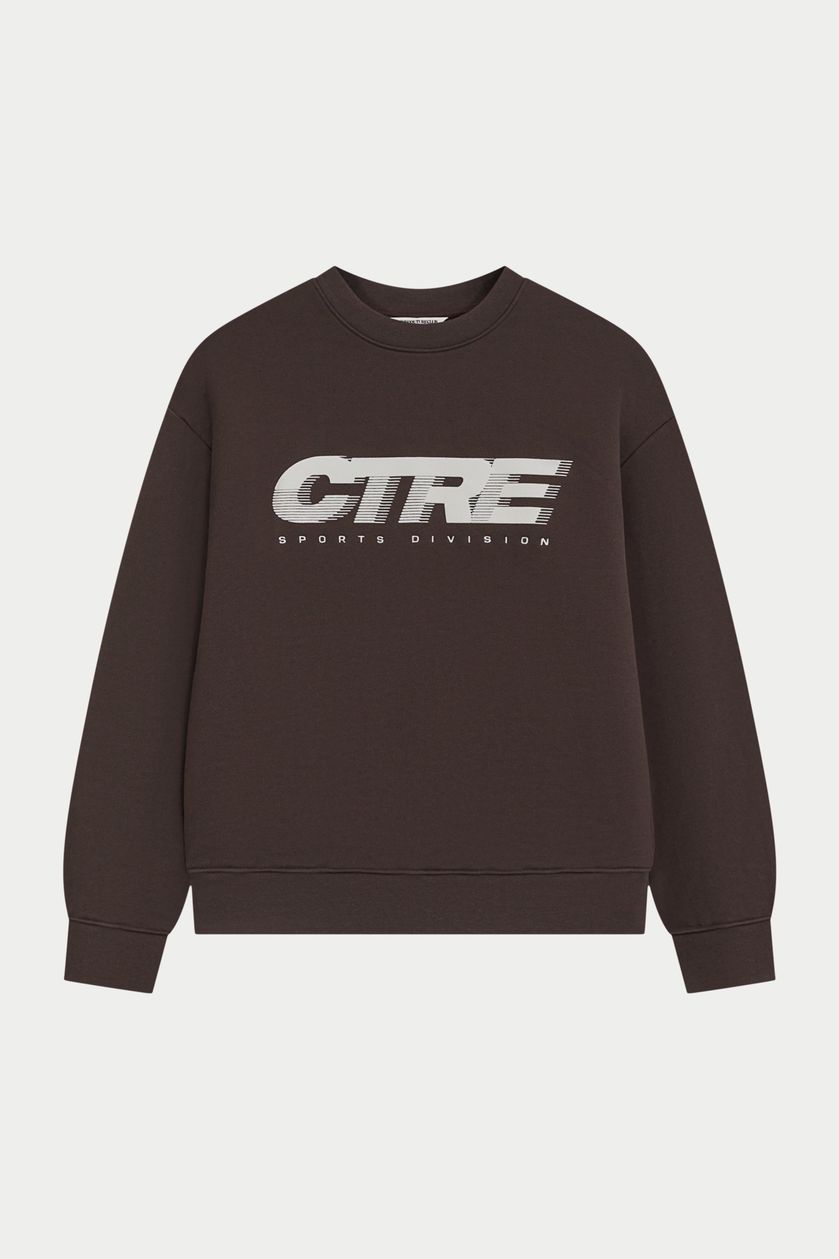 RETRO SPORT CTRE GRAPHIC CREW - BROWN