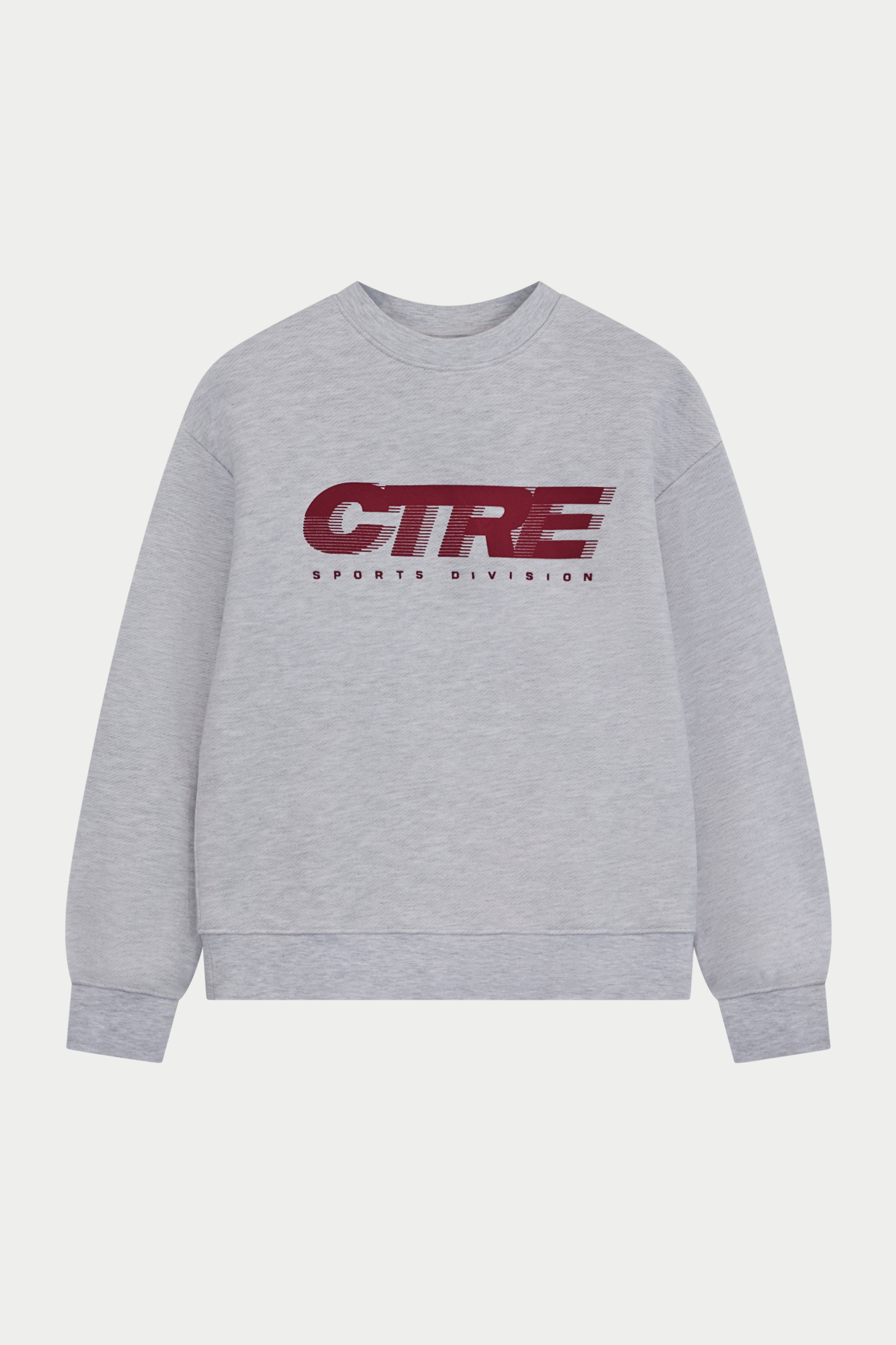 RETRO SPORT CTRE GRAPHIC CREW - GREY MARL
