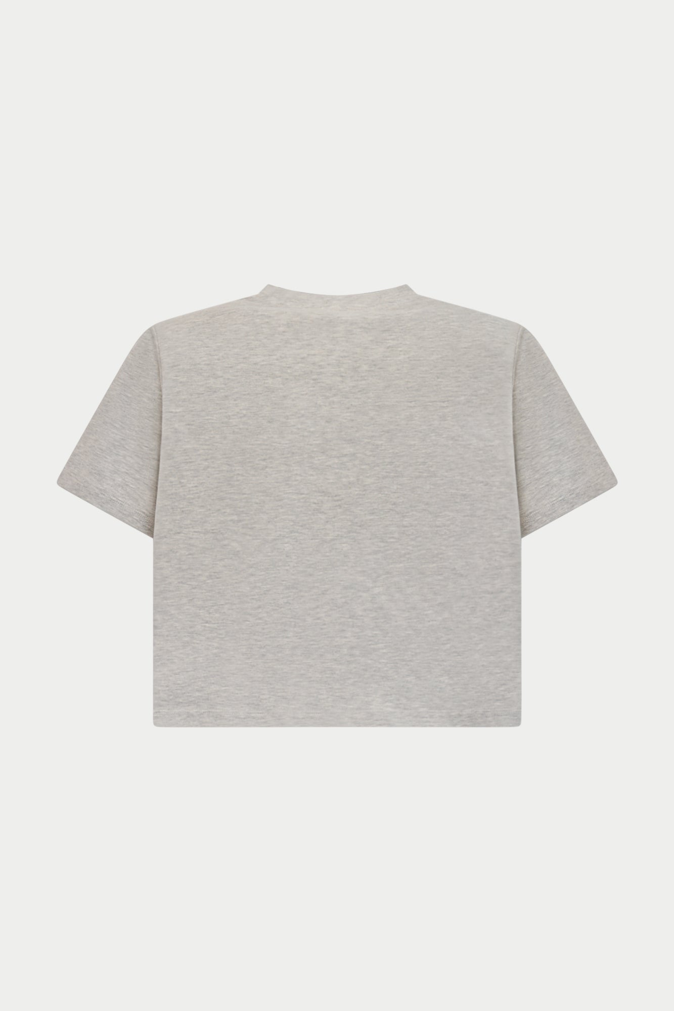 SHOULDER PAD T-SHIRT - GREY MARL