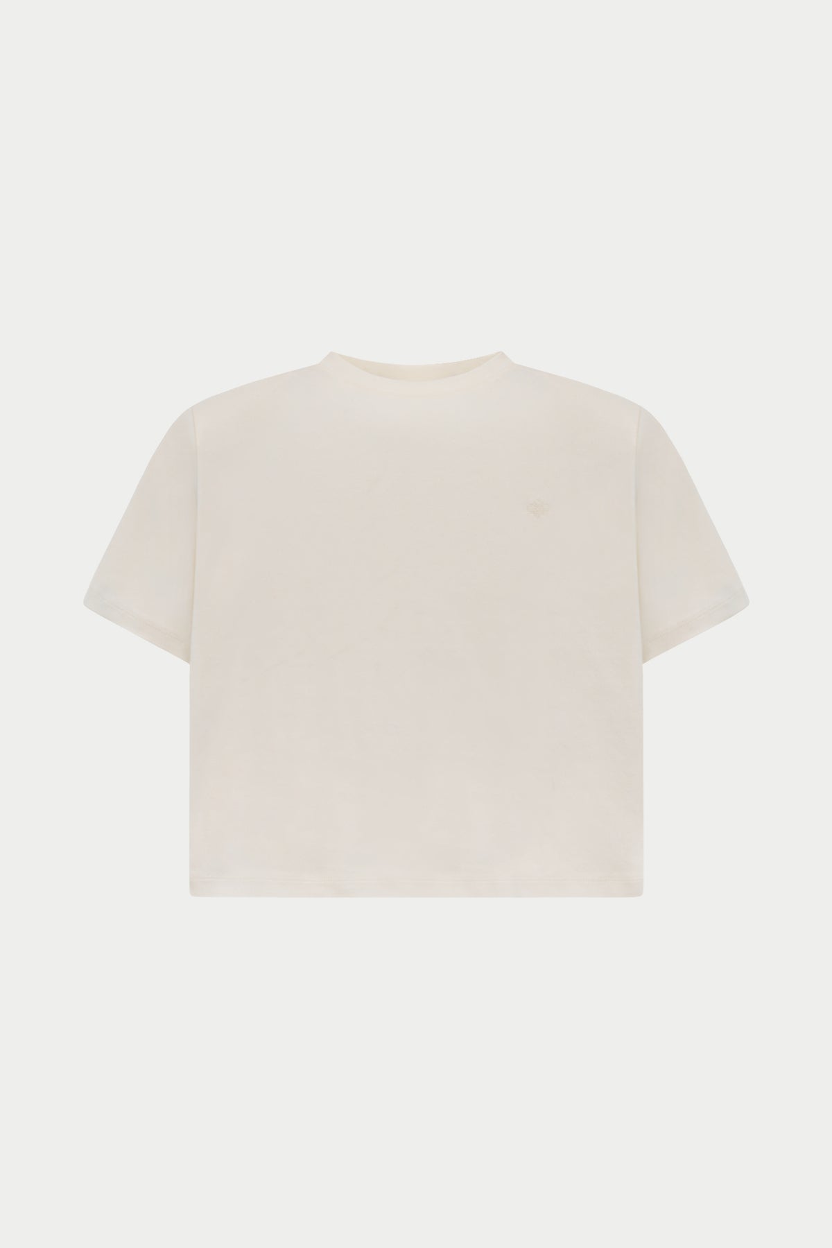 SHOULDER PAD T-SHIRT - OFF WHITE