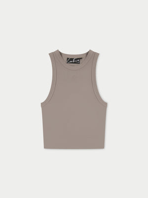 SCULPTING STRETCH EMBLEM RACER - GREY