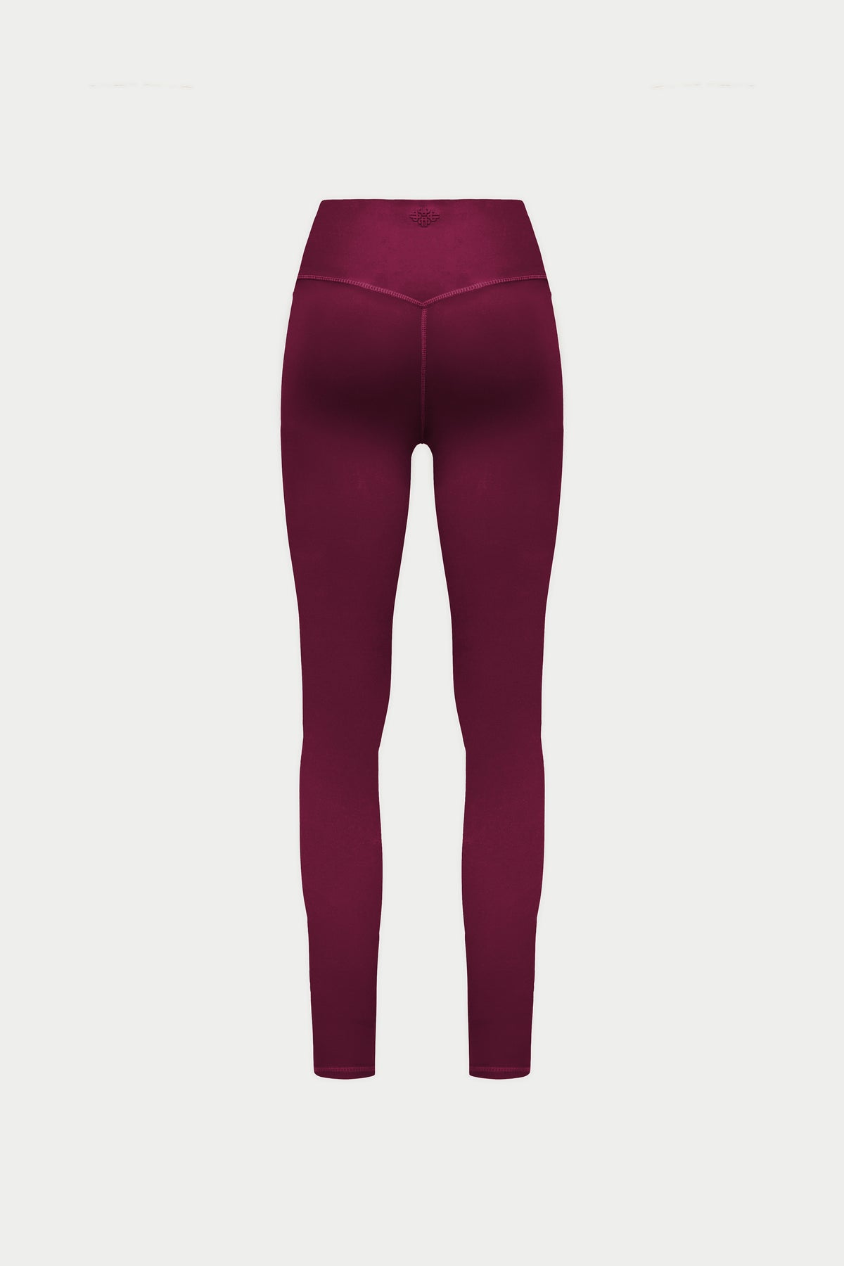 SCULPTING STRETCH EMBLEM LEGGINGS - PLUM