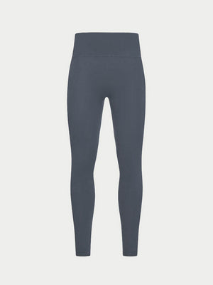 SCULPTING STRETCH EMBLEM LEGGINGS - GRAPHITE