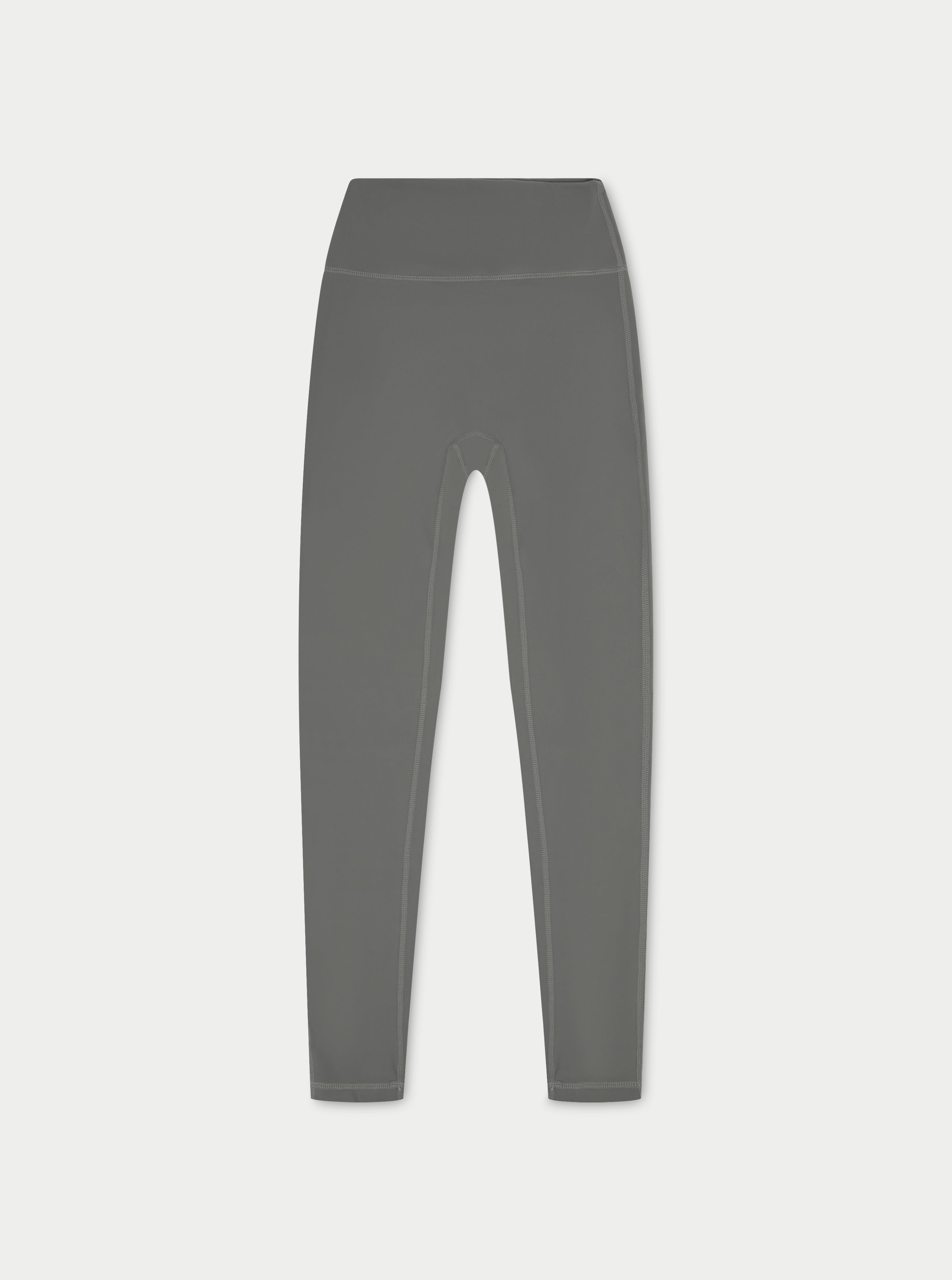 SCULPTING STRETCH EMBLEM LEGGINGS - CHARCOAL