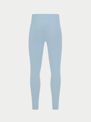 SCULPTING STRETCH EMBLEM LEGGINGS - POWDER BLUE
