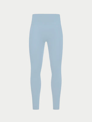 SCULPTING STRETCH EMBLEM LEGGINGS - POWDER BLUE