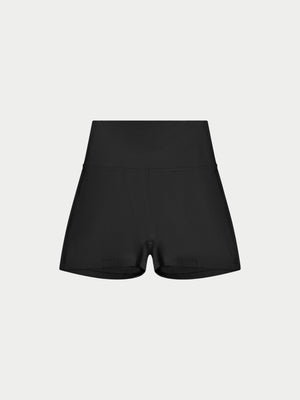 SCULPTING STRETCH MINI SHORTS - BLACK