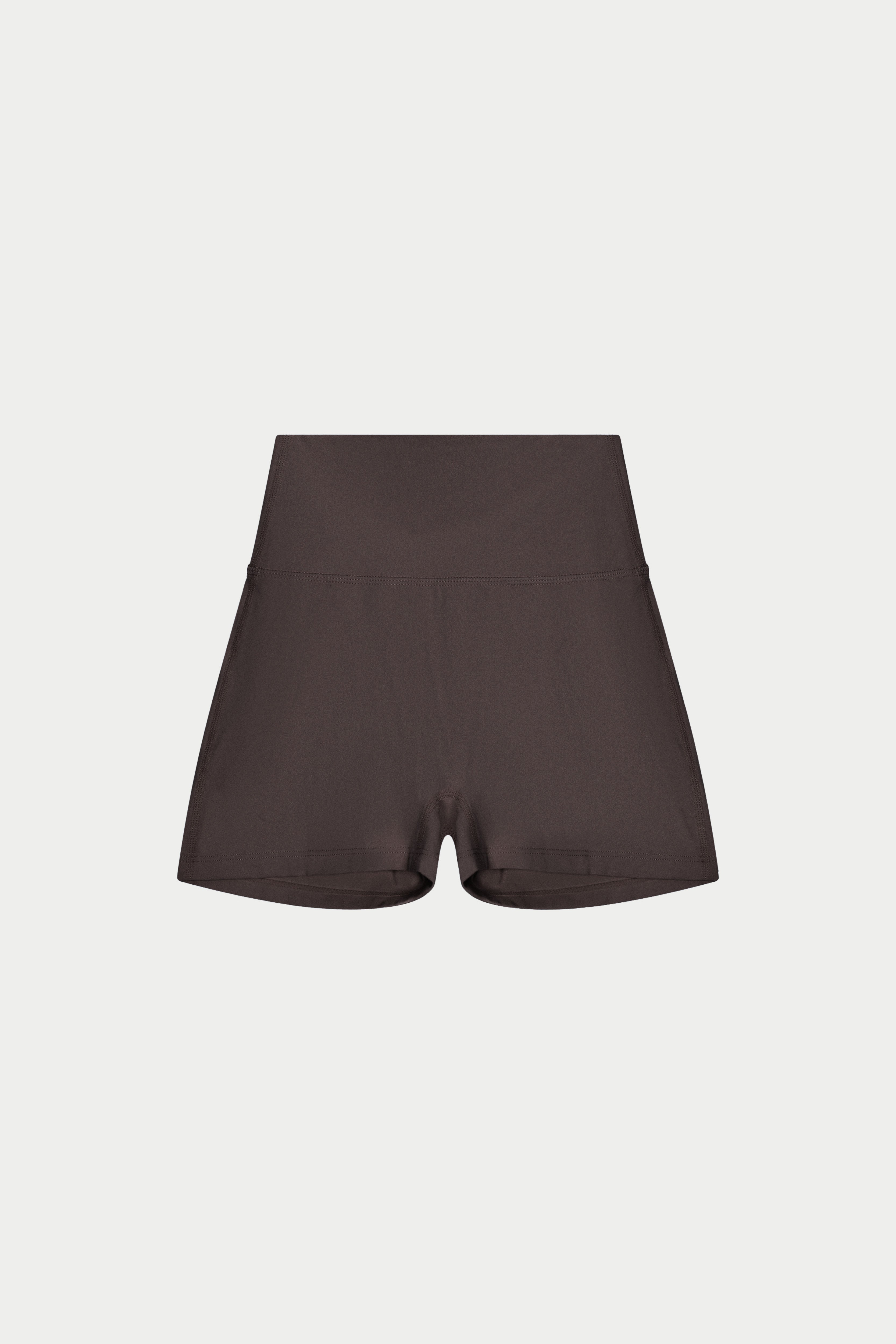 SCULPTING STRETCH MINI SHORTS - CHOCOLATE