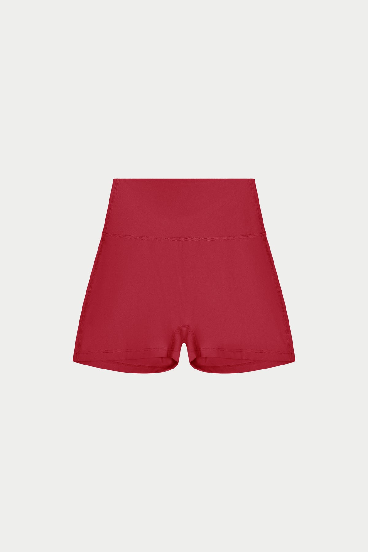 SCULPTING STRETCH MINI SHORTS - CHERRY