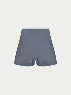 SCULPTING STRETCH MINI SHORTS - GRAPHITE