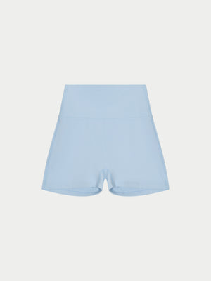 SCULPTING STRETCH MINI SCULPT SHORTS - POWDER BLUE