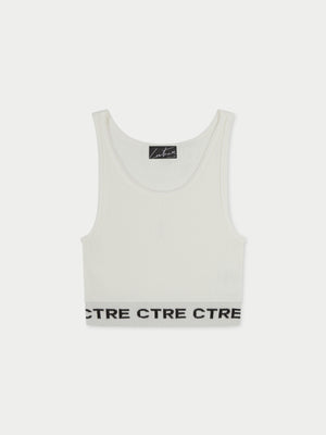 CTRE KNITTED VEST TOP - CREAM