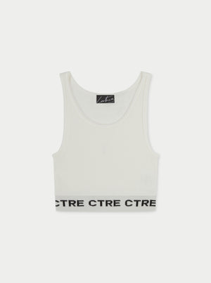 CTRE KNITTED VEST TOP - CREAM