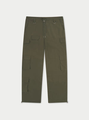 MULTI POCKET OVERSIZED CARGOS - KHAKI