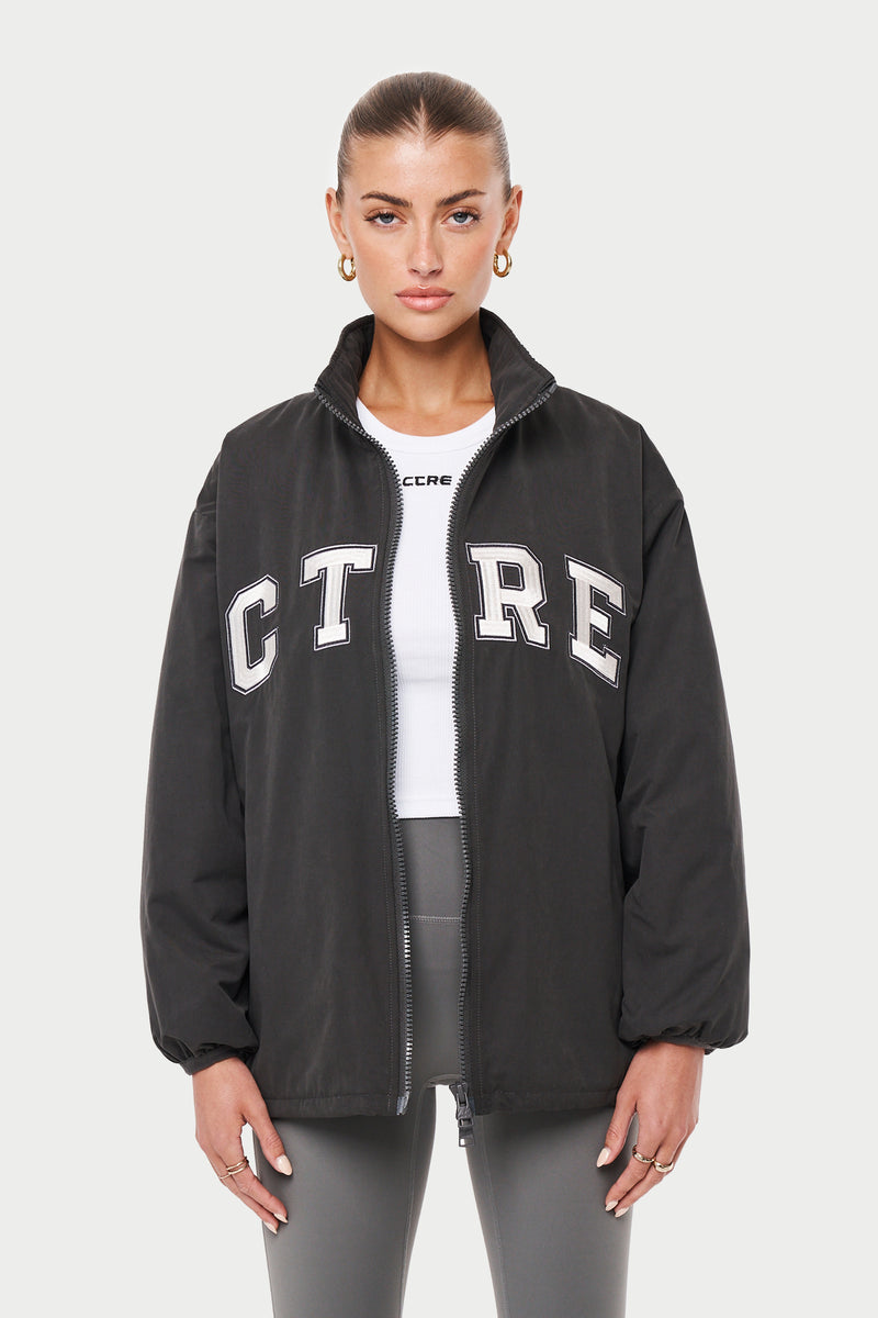 CTRE VARSITY TRACK JACKET - CHARCOAL