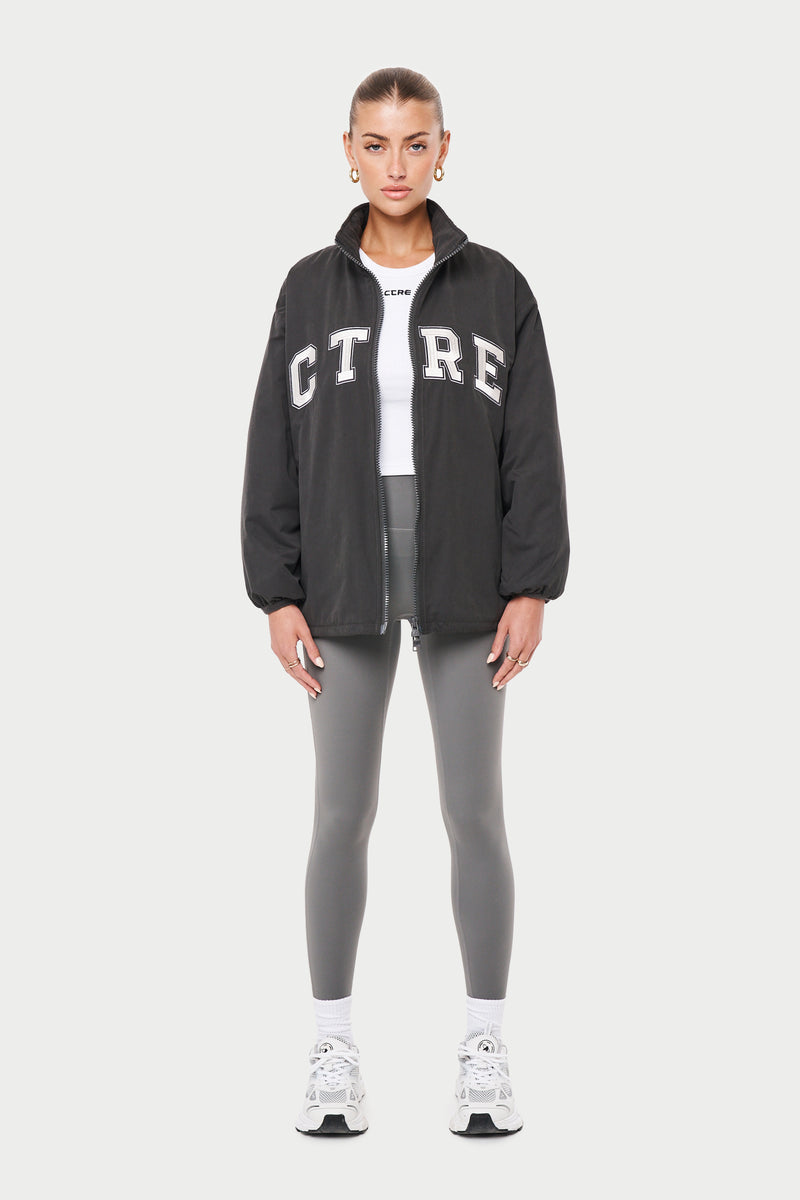 CTRE VARSITY TRACK JACKET - CHARCOAL