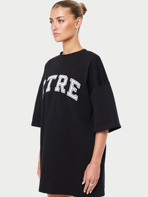 CTRE T-SHIRT DRESS - BLACK
