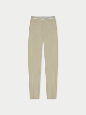 EMBLEM JERSEY LEGGINGS - BEIGE