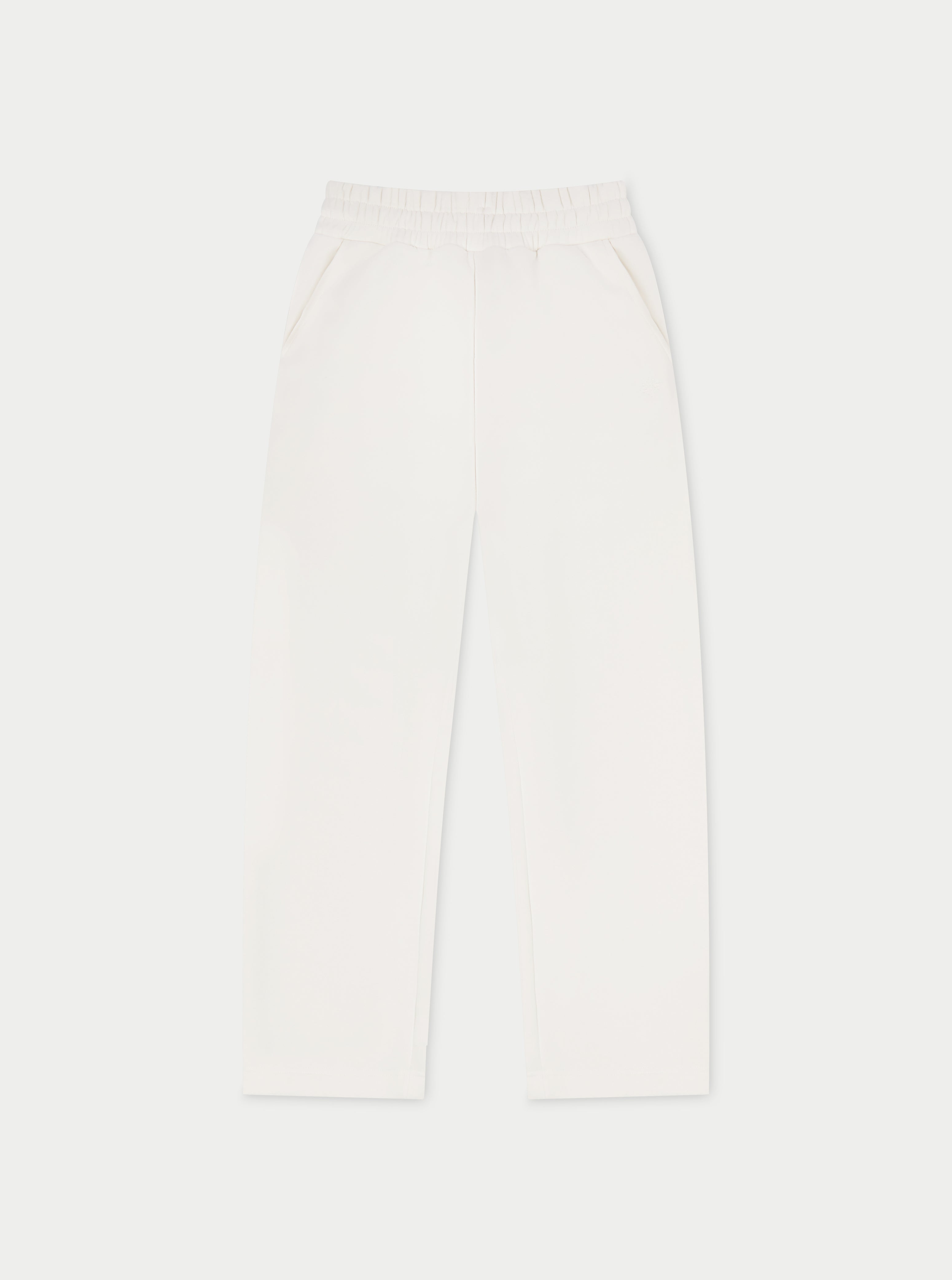 RELAXED TAPERED LEG JOGGERS - OFF WHITE
