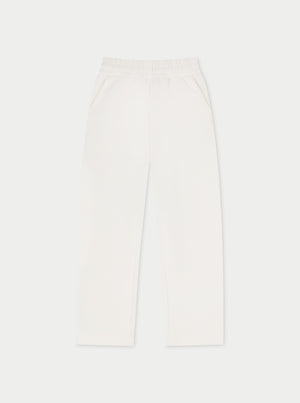 RELAXED TAPERED LEG JOGGERS - OFF WHITE