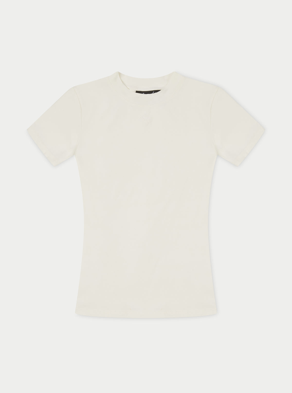 Sculpting Stretch Emblem Baby Tee - Off White
