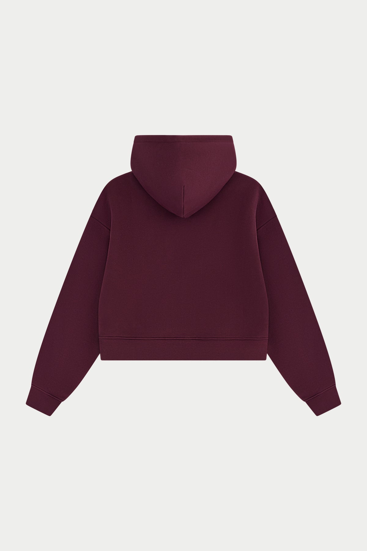 CTRE APPLIQUE ZIP THROUGH HOODIE - PLUM