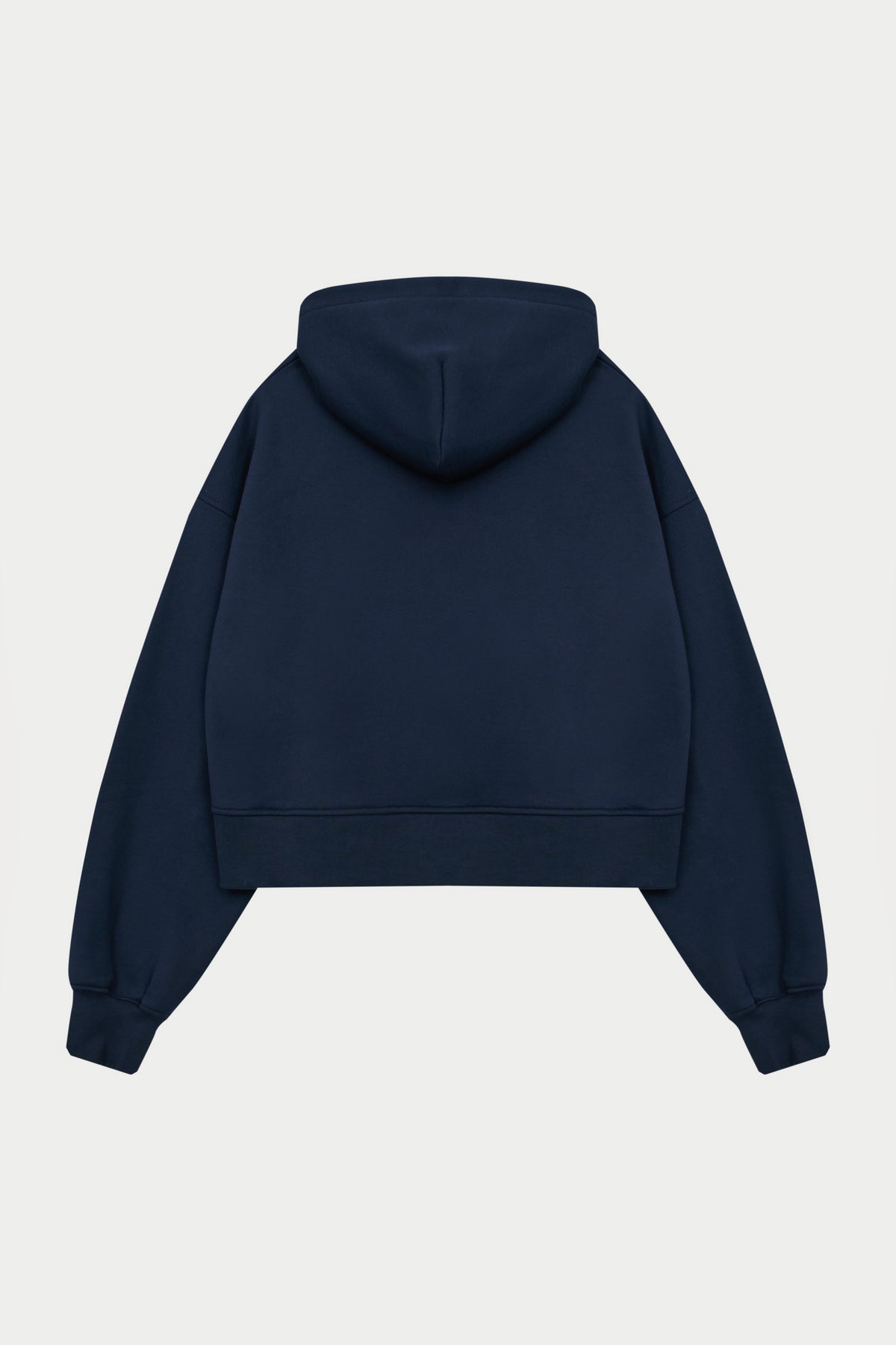 CTRE APPLIQUE ZIP THROUGH HOODIE - NAVY