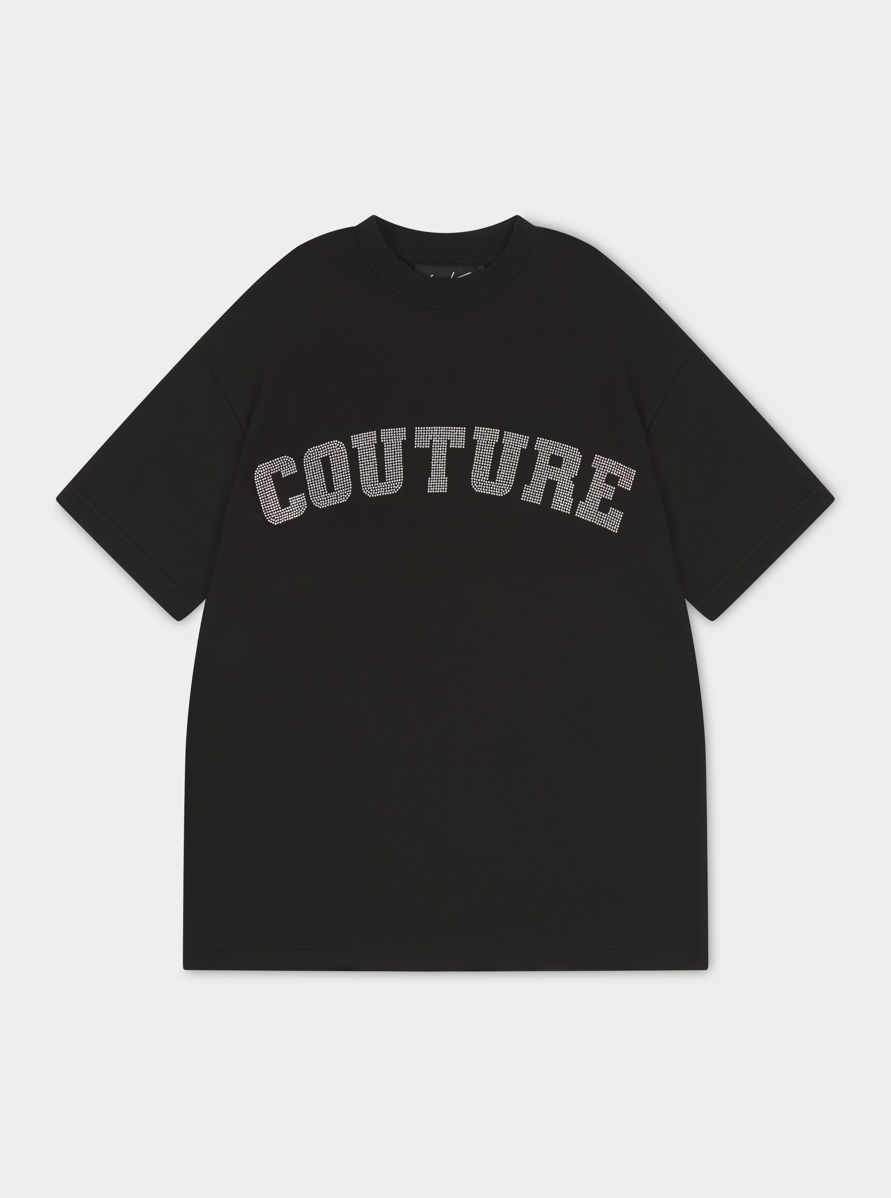 BUBBLE LOGO OVERSIZED T-SHIRT - CHARCOAL – The Couture Club
