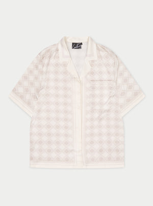 EMBLEM PRINT SHIRT - BEIGE