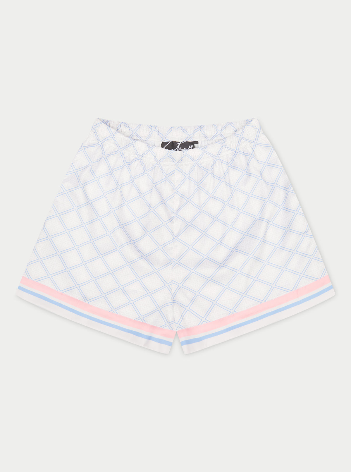 Emblem Print Shorts - Blue