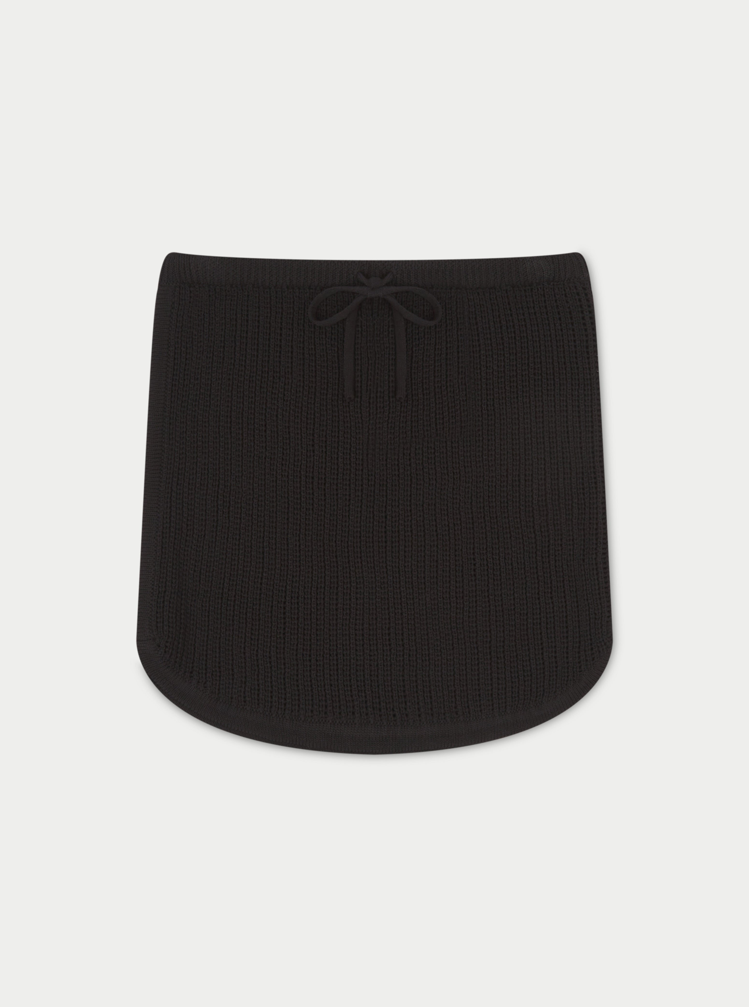 Knitted Skirt - Black