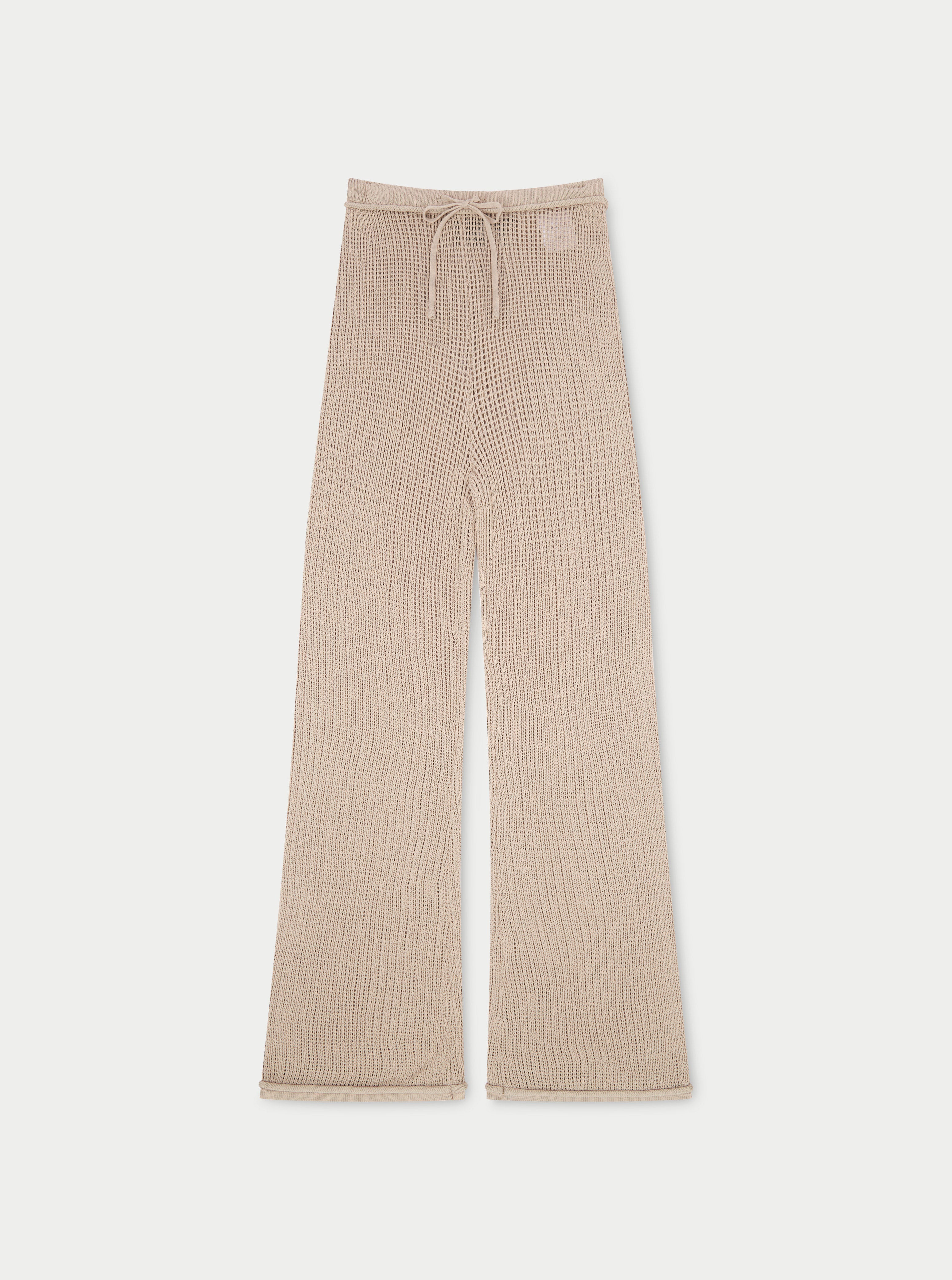 Knitted Trousers - Beige