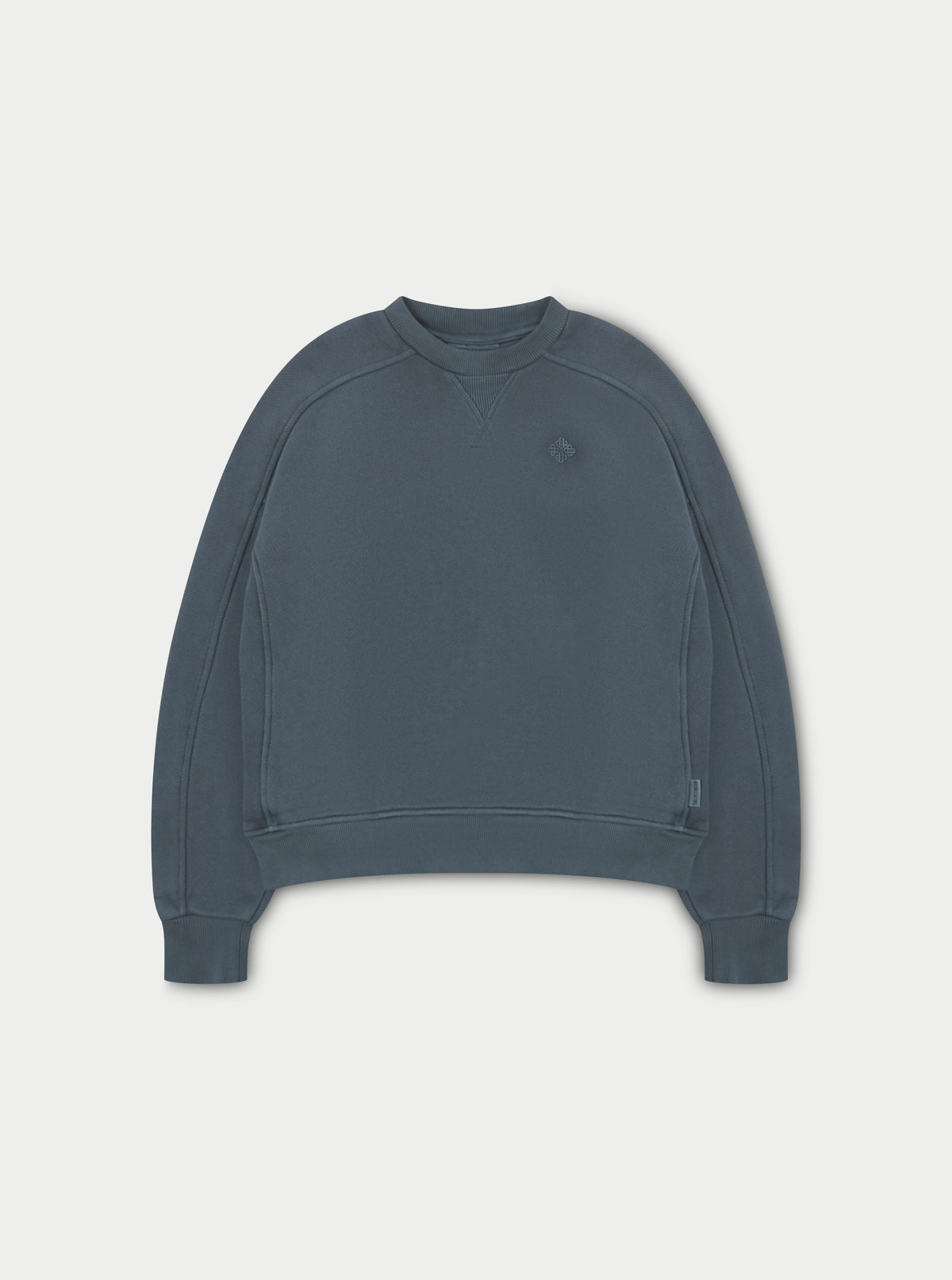 Laundered Classics Seam Detail Sweatshirt - Petrol Blue
