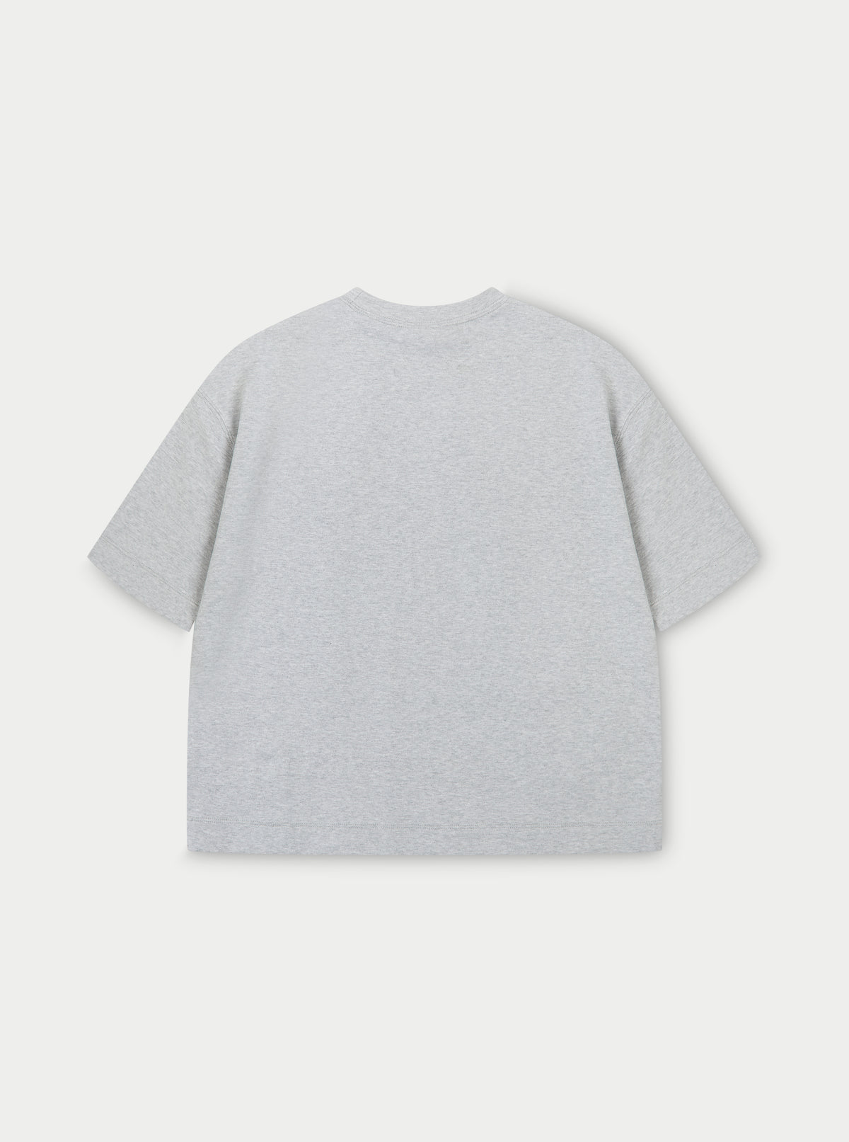EMBLEM REGULAR FIT T-SHIRT - GREY MARL