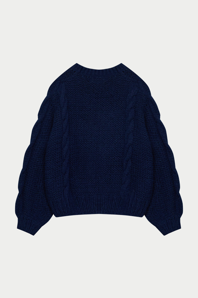 5011155 Navy Embellished Jumper main image 1