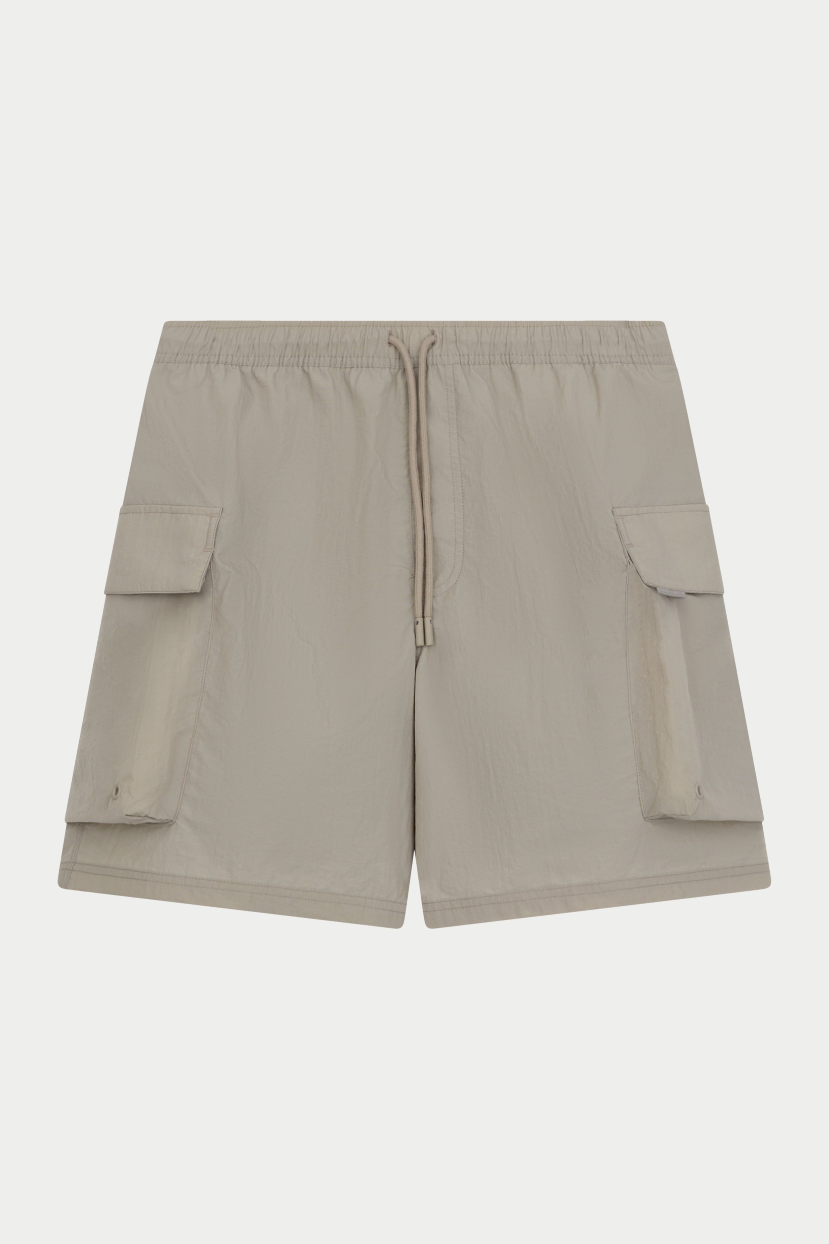 CARGO POCKET SWIM SHORTS - BEIGE