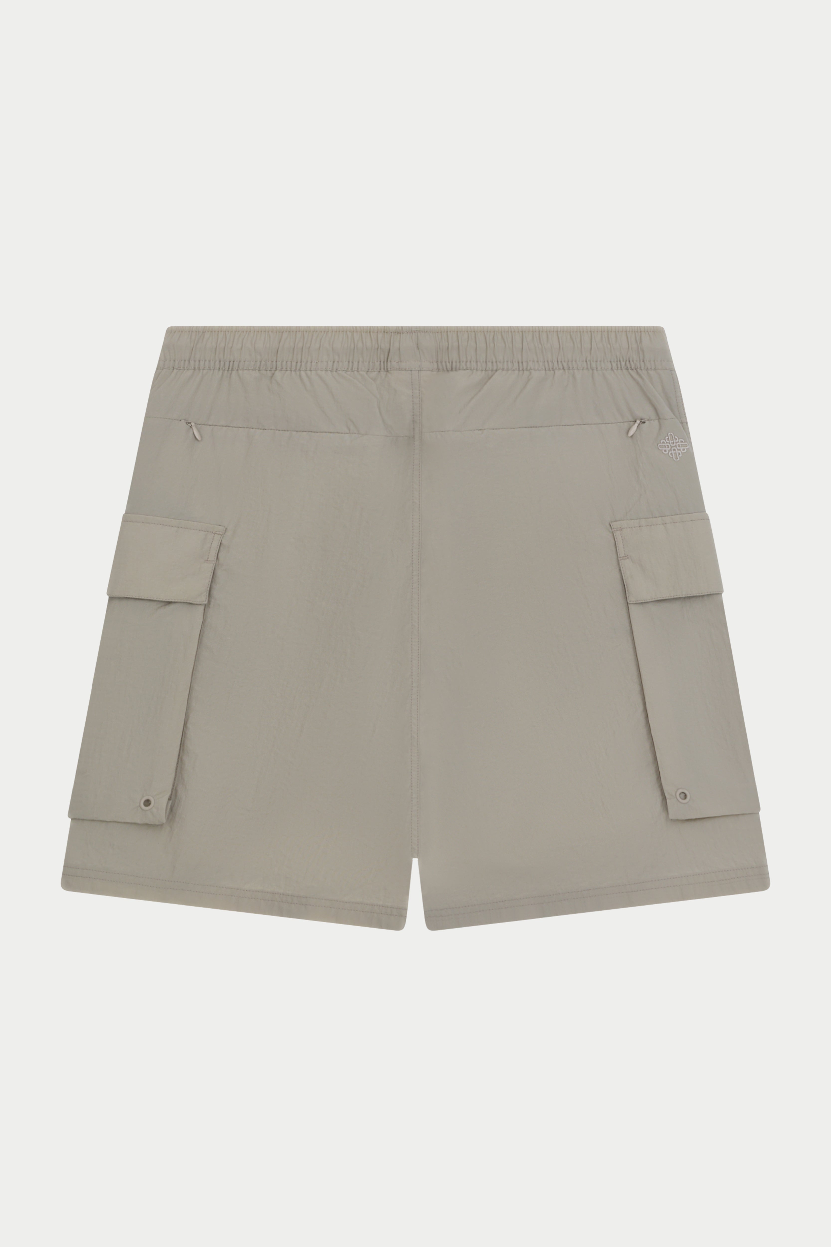 CARGO POCKET SWIM SHORTS - BEIGE