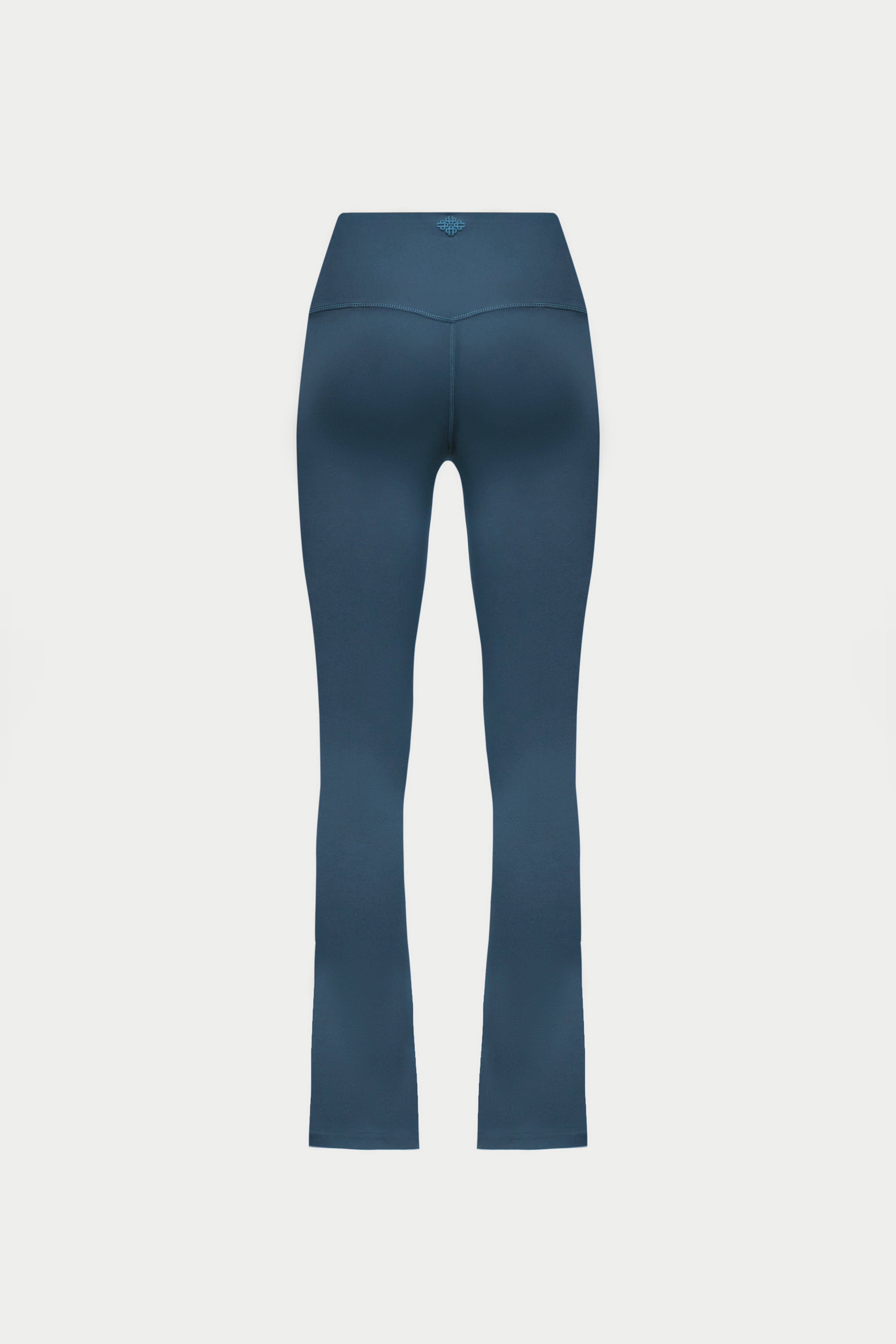 SCULPTING STRETCH ZIP HEM LEGGINGS - PETROL BLUE