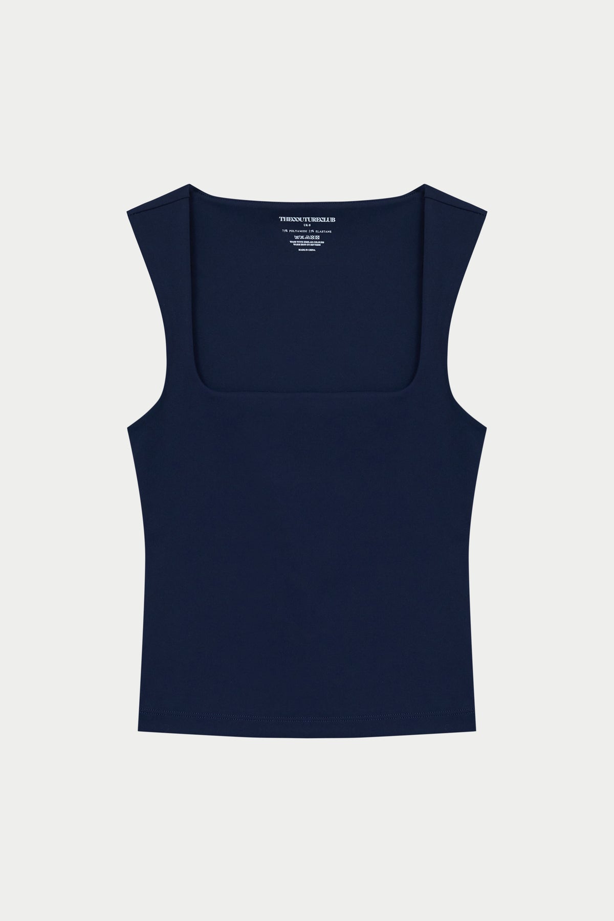 SCULPTING STRETCH SCOOP NECK TOP - DARK NAVY