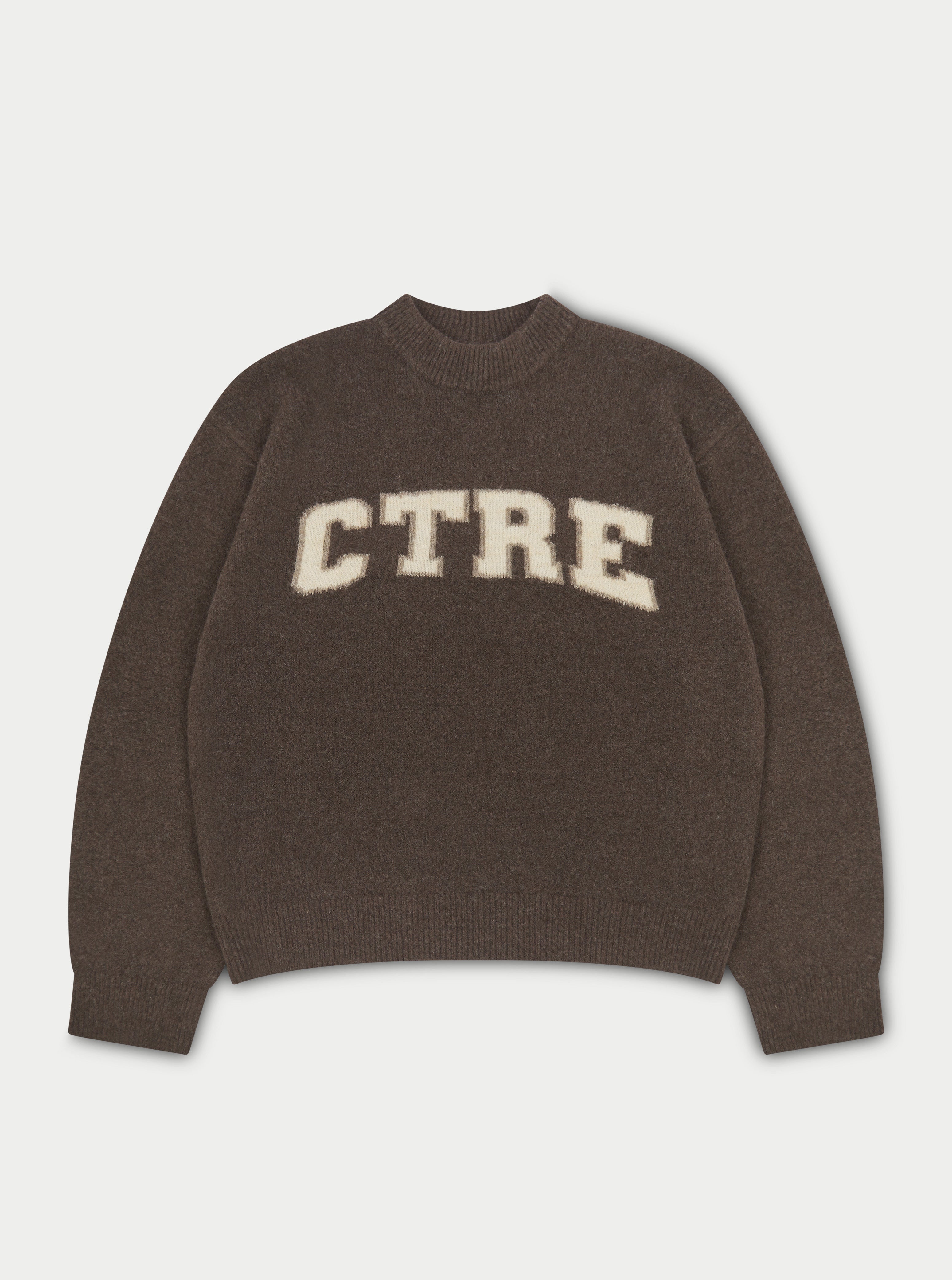 Ctre Knitted Sweatshirt - Brown
