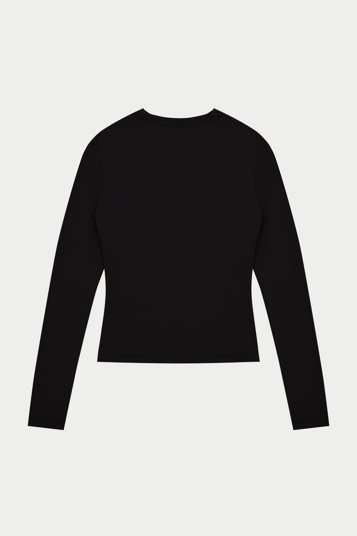 SCULPTING STRETCH LONG SLEEVE TOP - BLACK