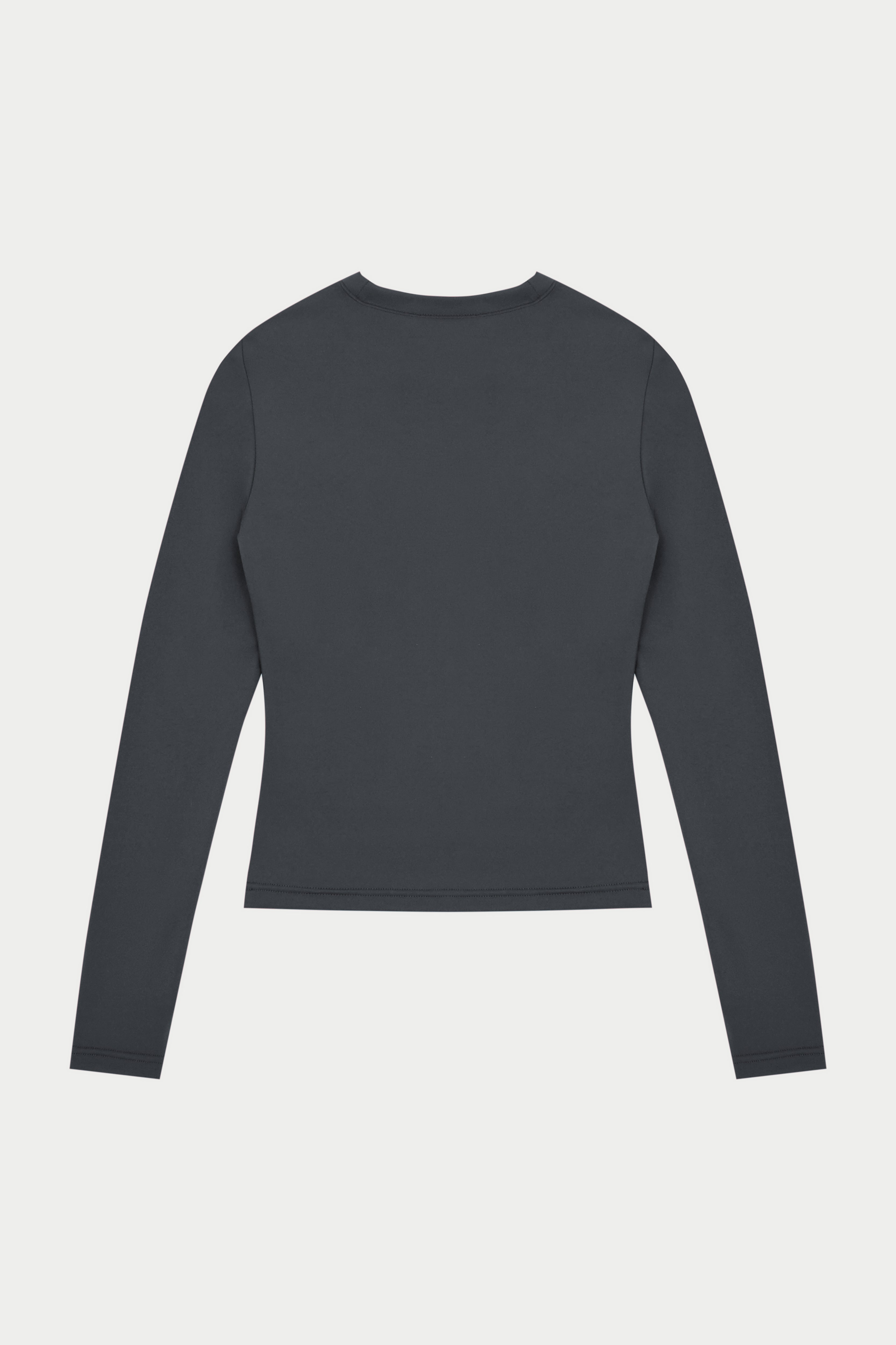 SCULPTING STRETCH LONG SLEEVE TOP - MIDNIGHT GREY