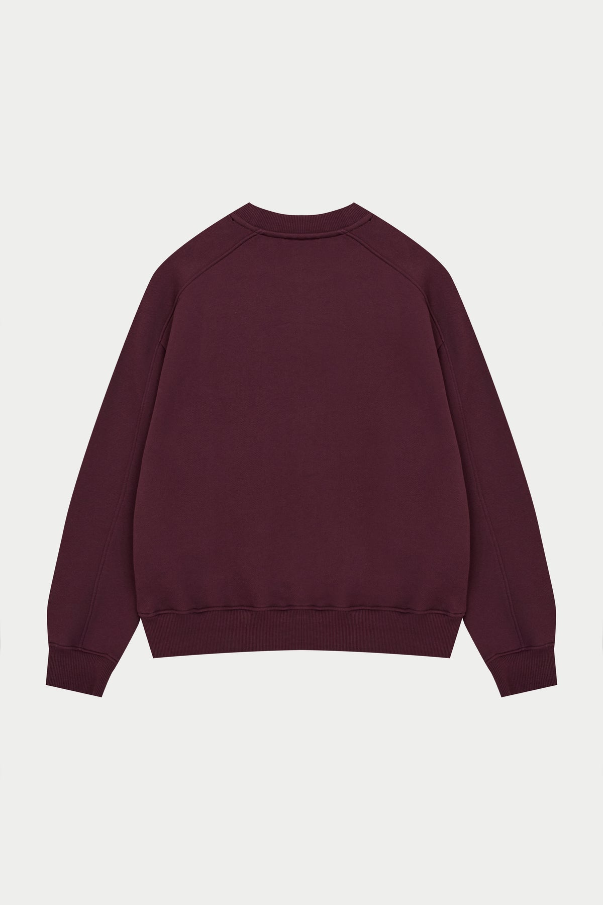 EMBOSSED SWEATSHIRT - PLUM
