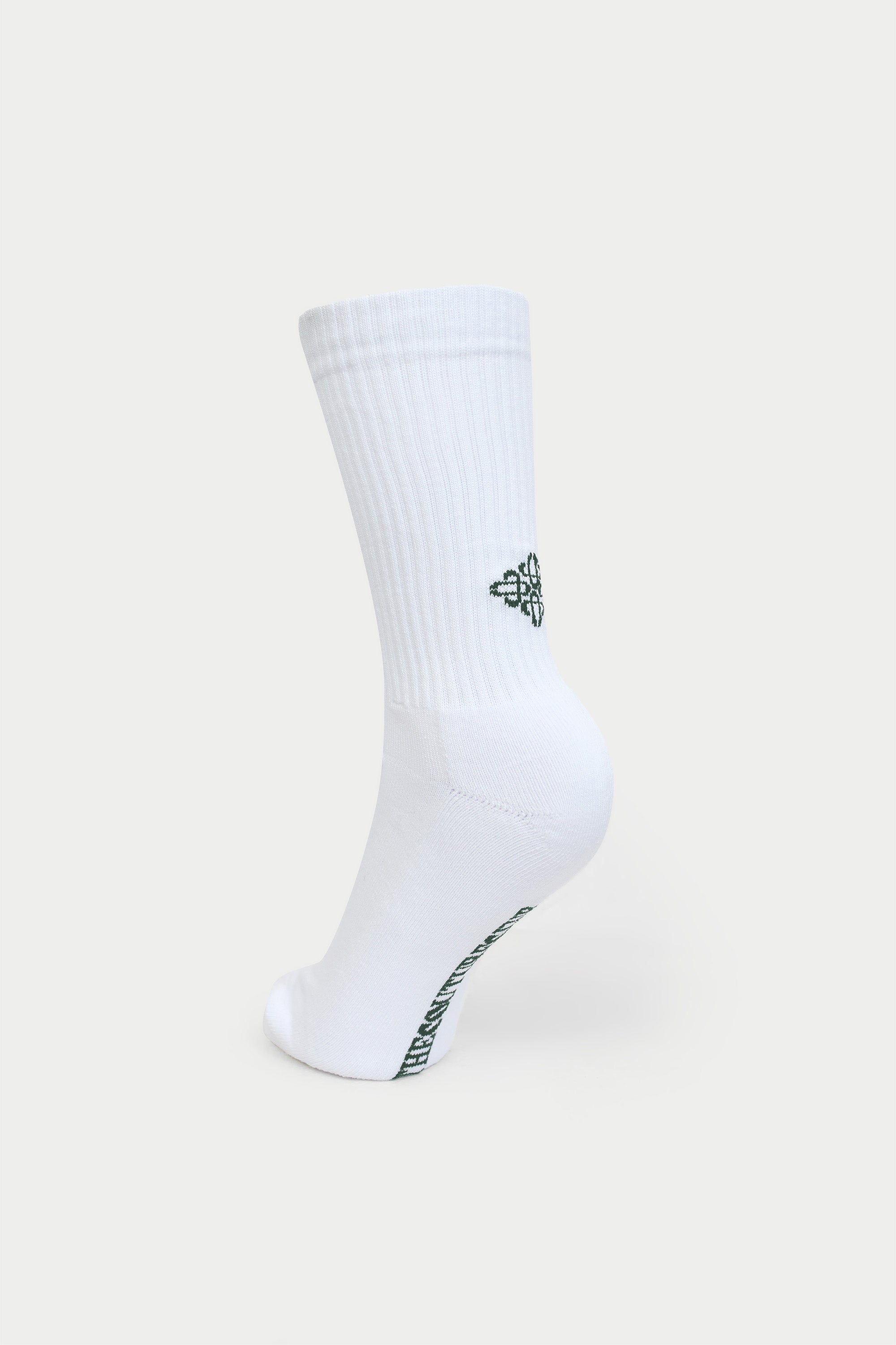 REVERSE EMBLEM COPYRIGHT SOCKS - GREEN