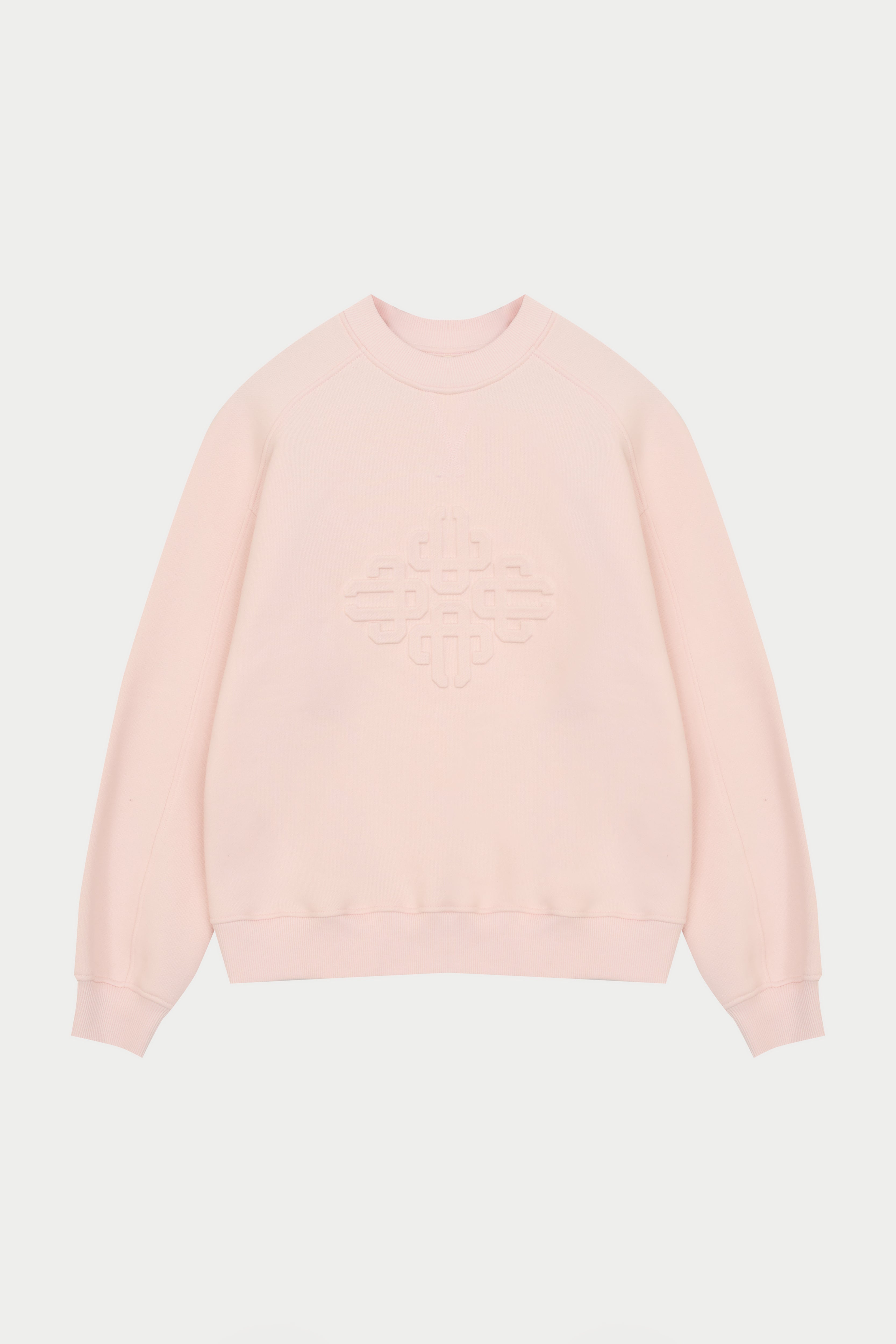 EMBOSSED SWEATSHIRT - PINK