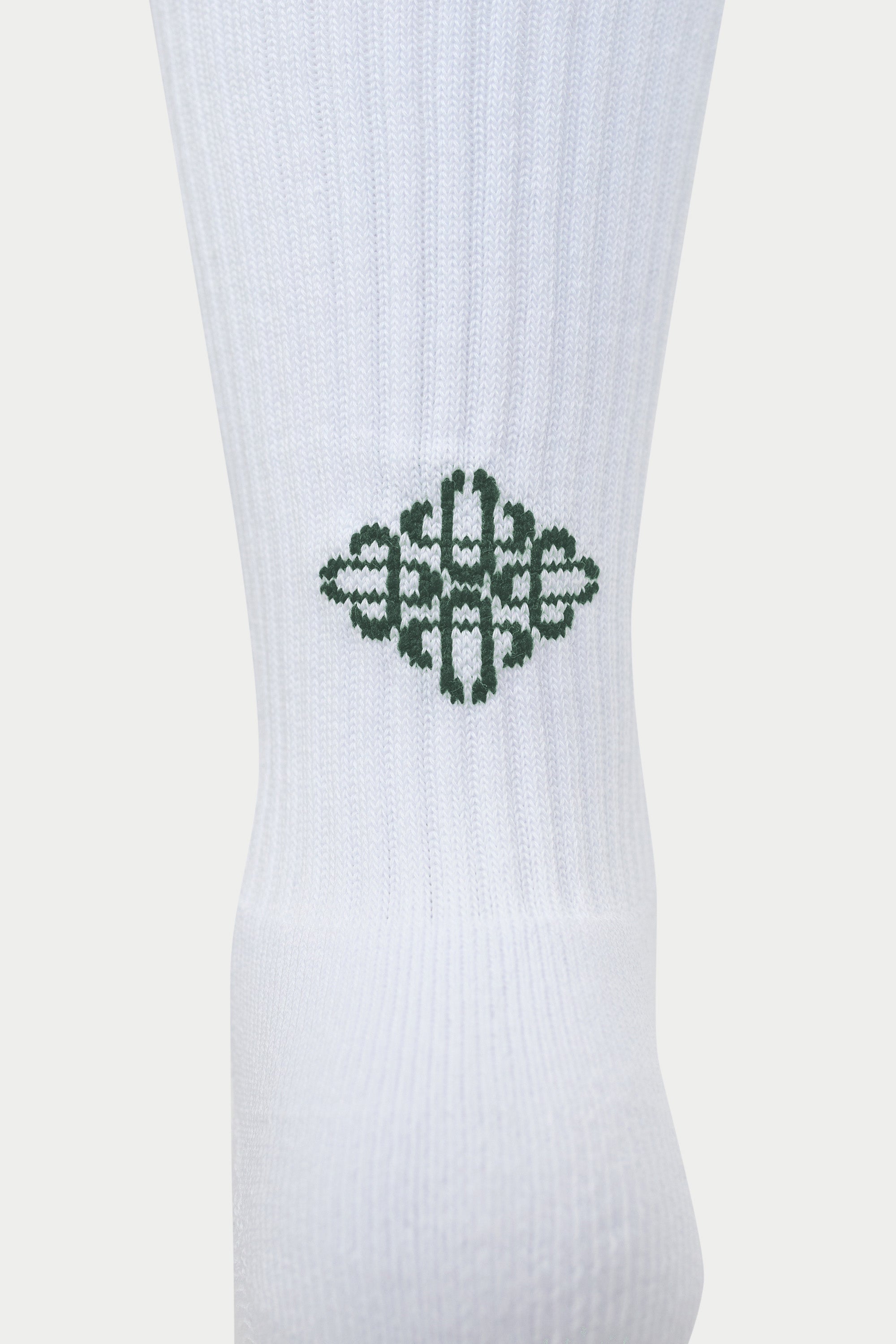 REVERSE EMBLEM COPYRIGHT SOCKS - GREEN