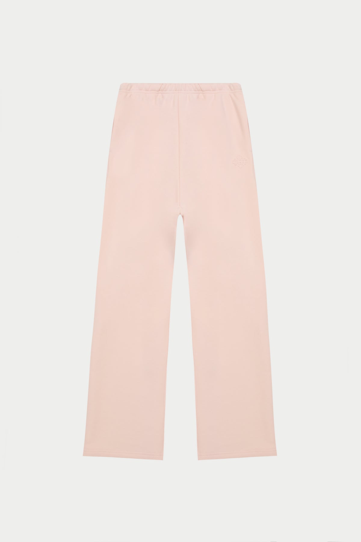 EMBOSSED STRAIGHT LEG JOGGERS - PINK