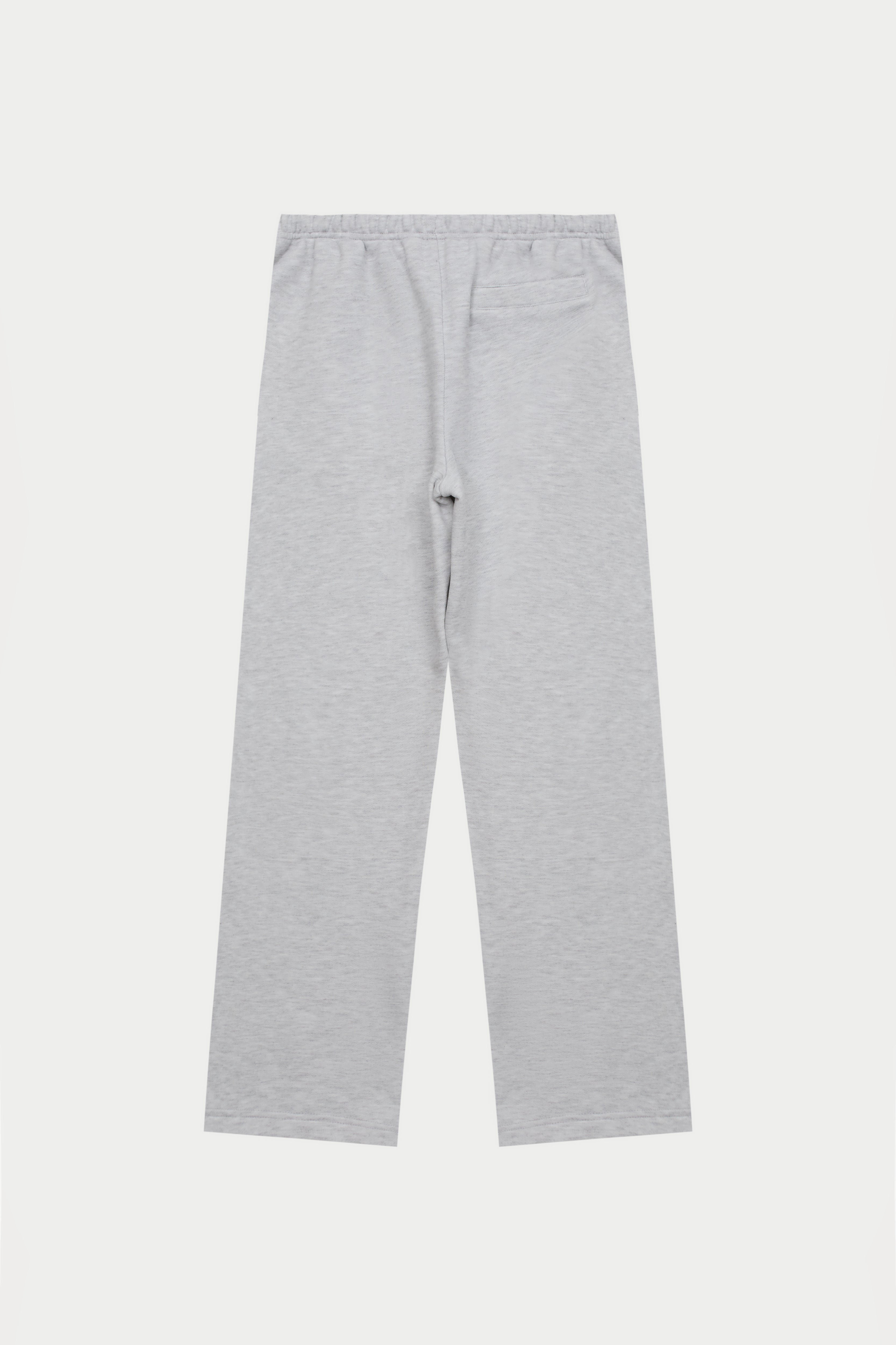 EMBOSSED STRAIGHT LEG JOGGERS - GREY MARL